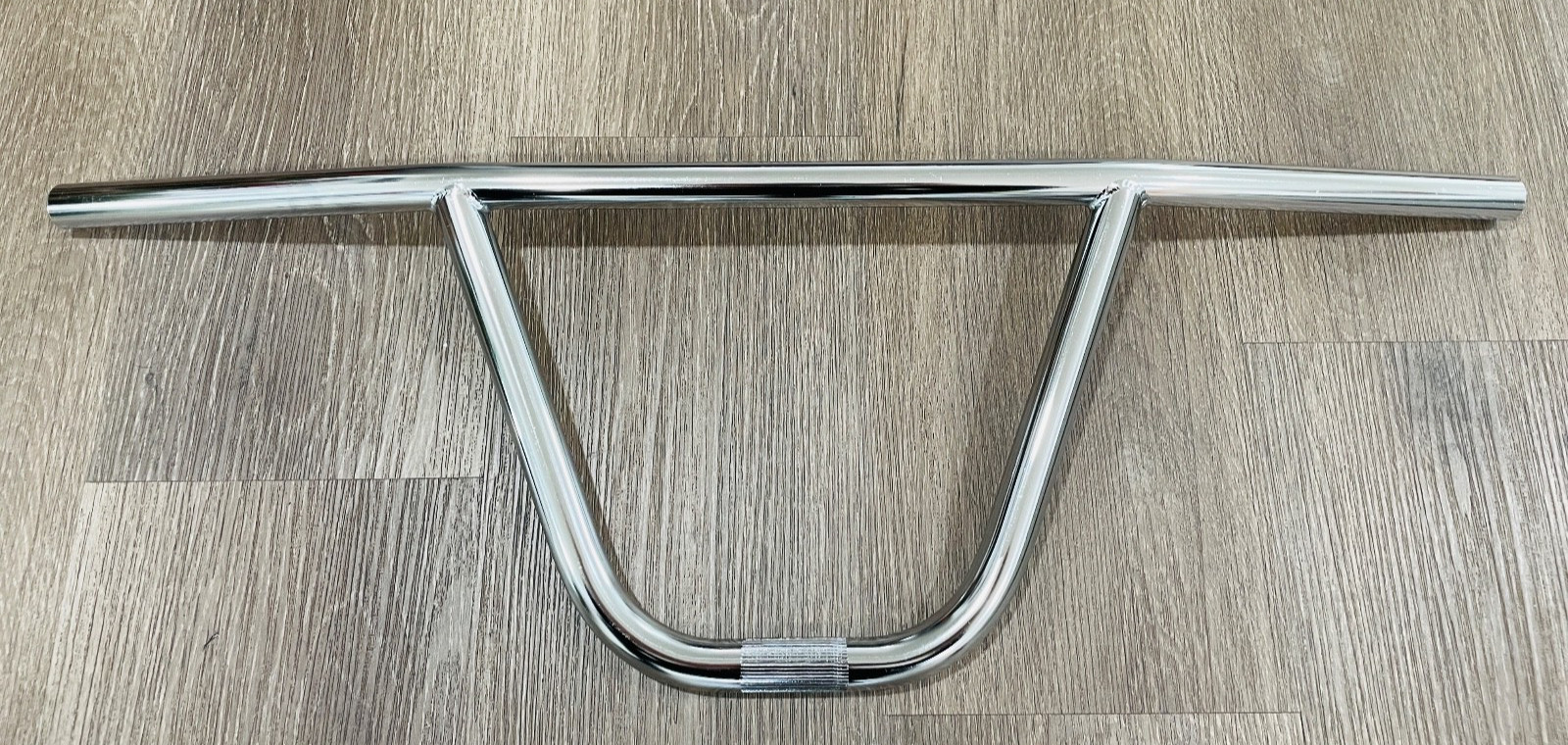 HANDLEBAR BMX CW 9" RISE FREESTYLE BIKE CHROME 22.2 OLD SCHO