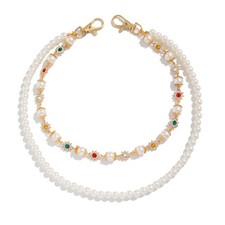 Artificial Pearls Waist Chain Layered Flower Pants Chain All Matching Jewelry