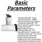 1pcs. CBB60 450V Washing Machine Air Compressor Motor Start Capacitor