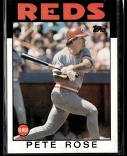 1986 Topps #1 Pete Rose Reds Baseball Card 3703C