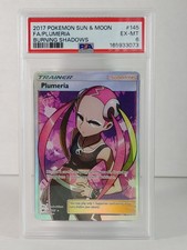 Plumeria - ultra rare/full art - SM: Burning Shadows #145  - POKEMON - PSA 6 on eBay