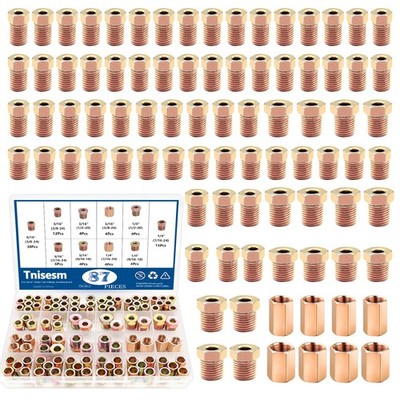Brake Line Fittings Assortment Kit - 87 Pcs with Various Thread Sizes