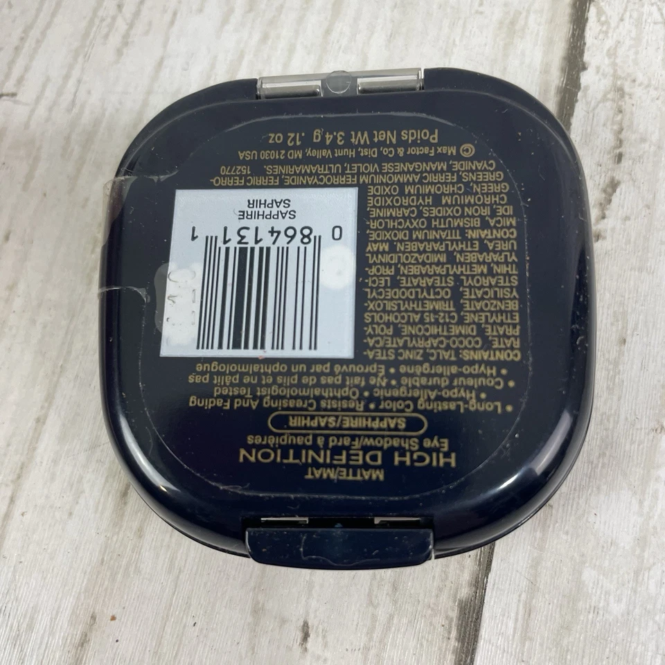 Max Factor MF высокой четкости тени для век ~ 12 унций ~ сапфир - винтажный новый запечатанный - Изображение 4 из 4