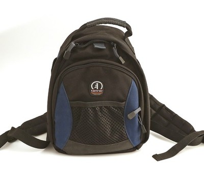 Original Tamrac kleiner Kamera Rucksack in schwarz / blau mit Unterteilung