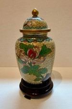 Chinese Cloisonne Small Urn & Stand