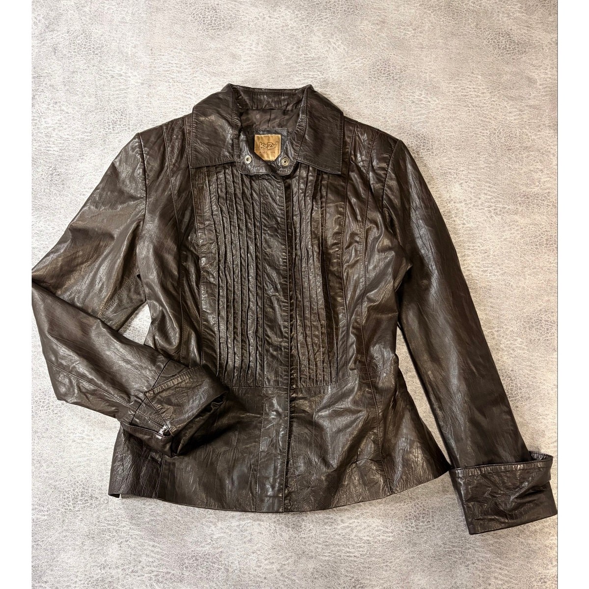 Brown Vintage Tailored Leather Jacket