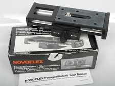 Novoflex Einstellschlitten / Stereoschlitten Focusing Rack / Stereo Rack boxed
