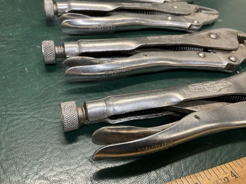Lot of 6 Vtg Vise-Grip Peterson Dewitt Locking Pliers USA ~ 10WR, 10R, 8R - Picture 10 of 11