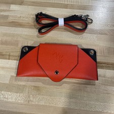 Ray-Ban Red  Black Leather Eyeglass Case Sunglasses New Rare Collectible