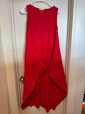 PRETTY! Anself Size SMALL Women s Red Trapeze Maxi Dress