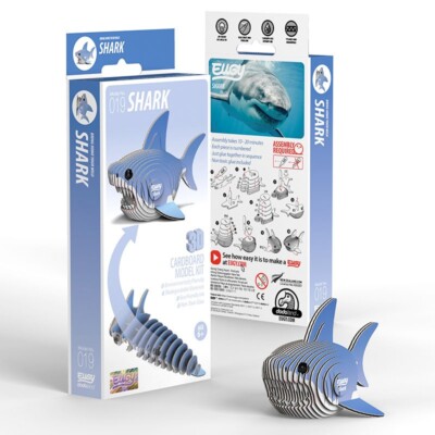 Shark 3D Cardboard Model Kit Eugy New