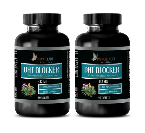 capsules for hair growth - DHT BLOCKER HAIR FORMULA - saw palmetto combo 2BOTTLE