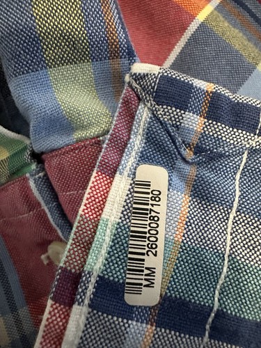 Ralph Lauren Blue Label Plaid Button Down 100% Cotton $125 Retail NWOT - Picture 11 of 16