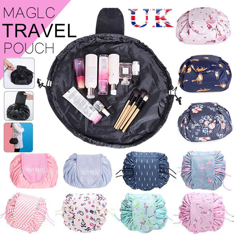 Portable Makeup Drawstring Bag Storage Magic Travel Pouch Cosmetic Make