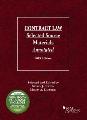 Contract Law, Selected Source Materials Annotated, 2019 Edition (Selected...