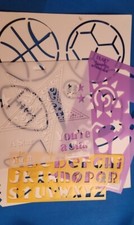 Mixed Group Scrapbooking Embossing Stencils New Used PR25