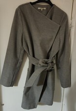 Ladies Grey Belted Jacket Size 10