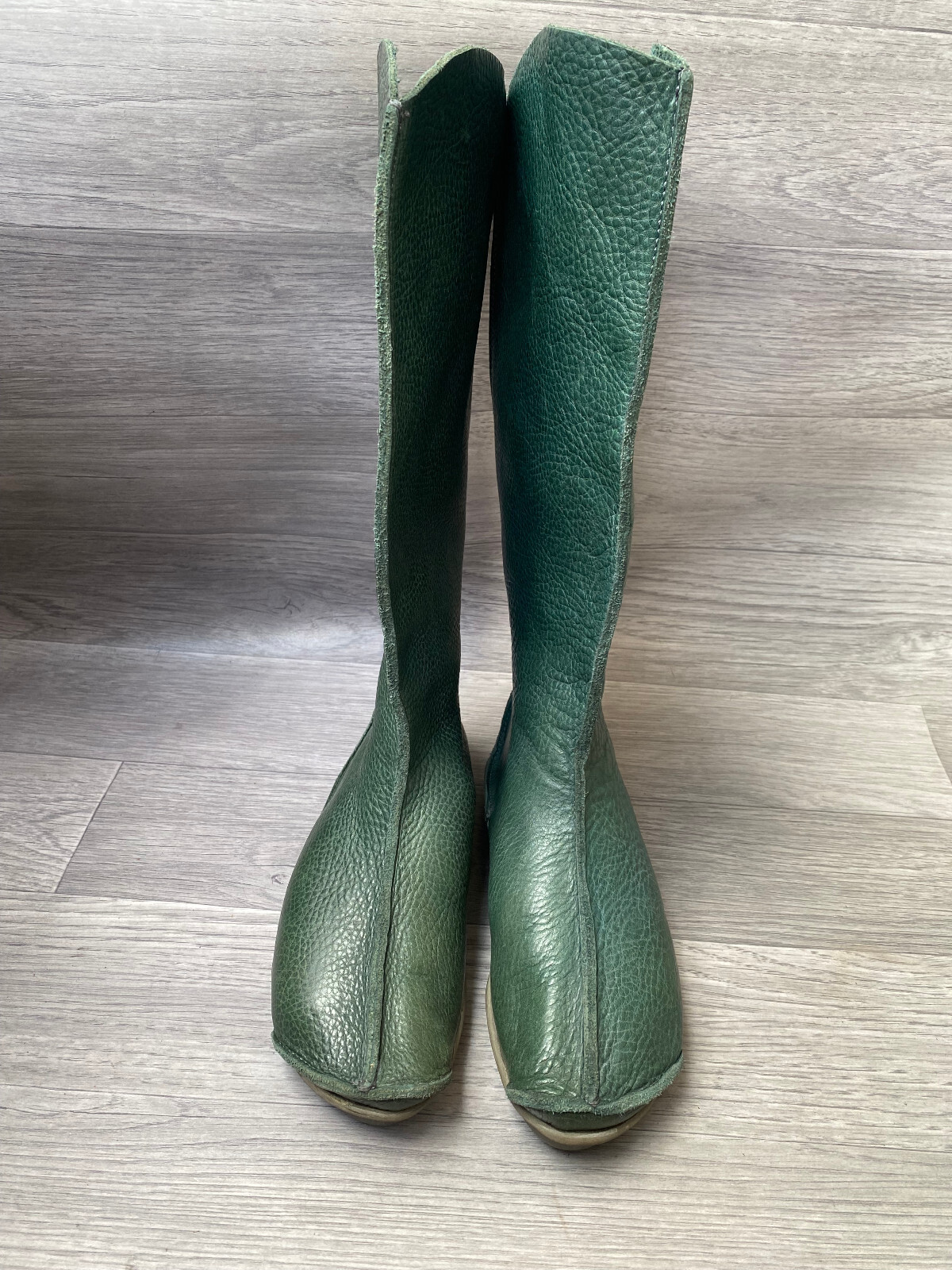 Trippen tall rding green learher   zip-up boots sz 36 US 5.5 image 4