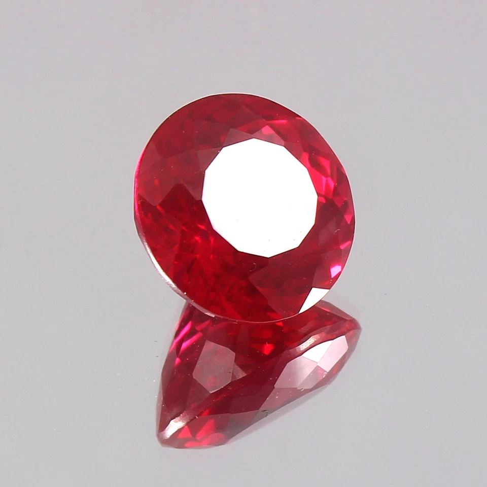 AAA Natural Flawless Mozambique Blood Red Ruby Round Cut Loose Gemstone 12x12 MM - Image 3 of 4