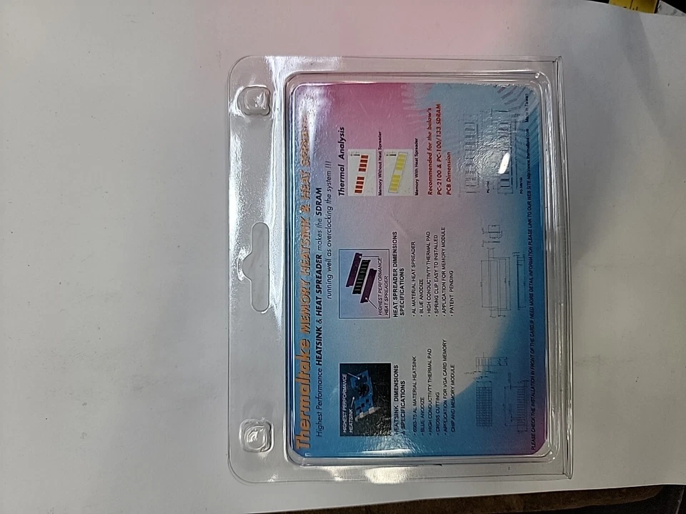 Nuevos kits de enfriamiento de memoria Thermaltake A1092 disipador térmico DDR SDRAM instrucciones vintage Foto 3 de 3