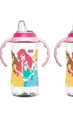 NUK Disney Learner Cup, 10 oz Soft Spout Sippy Cup, Princess, 9 Months