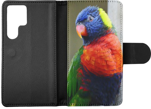 FLIP CASE FOR SAMSUNG GALAXY|COLORFUL RAINBOW BIRD PARROT 356 - Picture 4 of 120