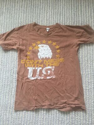 Brown Boy Shirt Don't Mess with The U.S T-Shirt short sleeve Clothing Medium