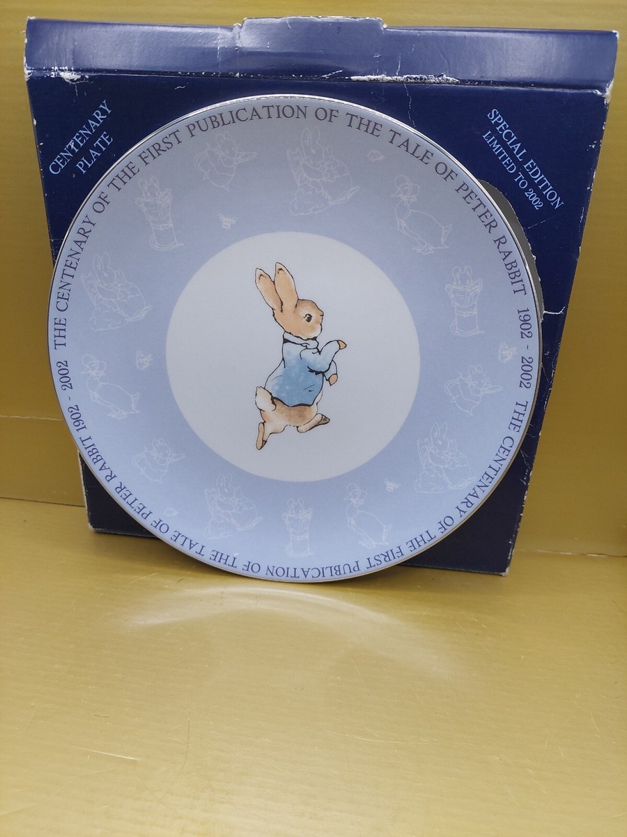Peter Rabbit Centenary of 1st Publication of Peter Rabbit 2002 Plate by  Wedgwood
