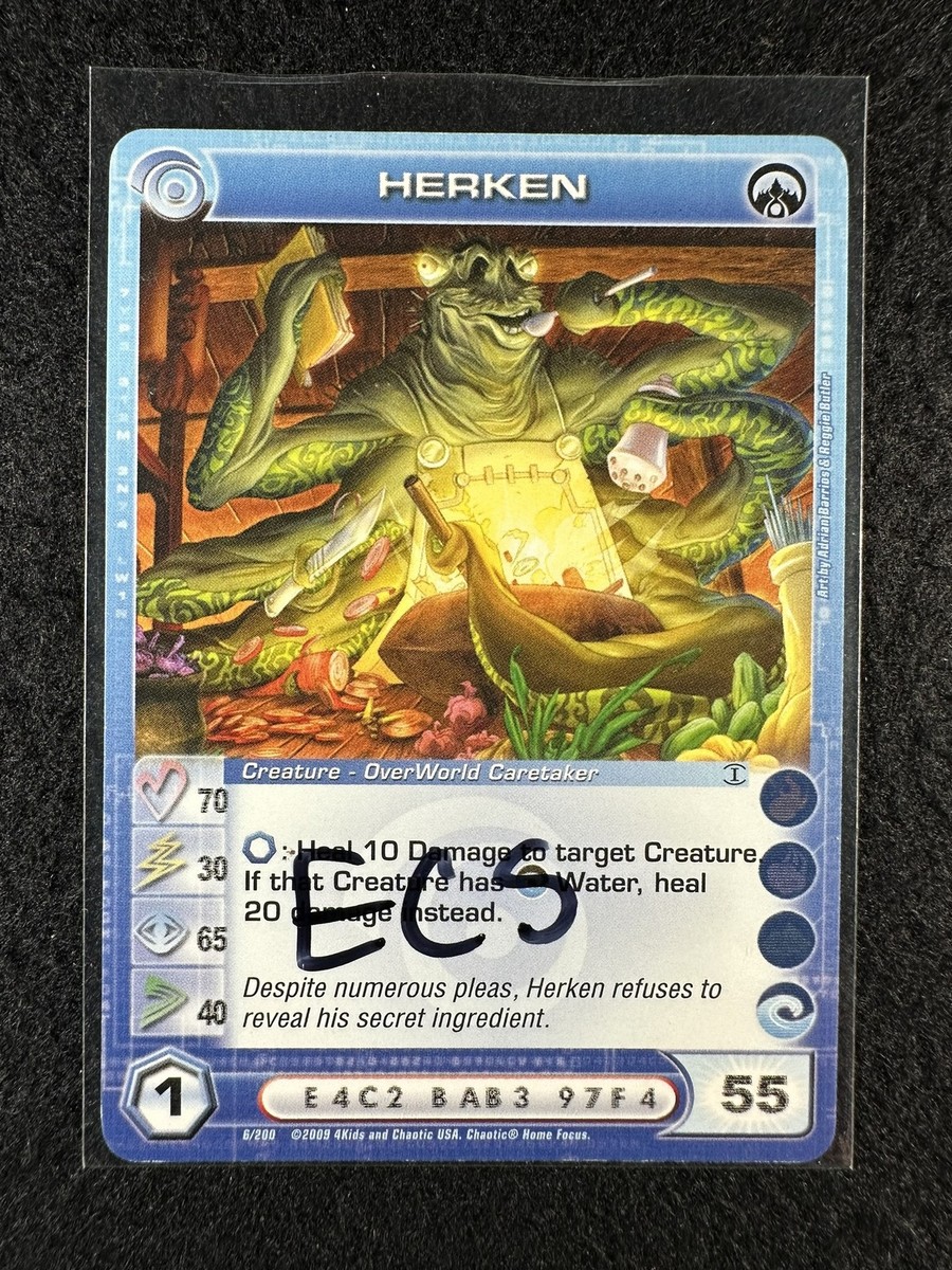Chaotic TCG 3 Max ECS Herken 6/200 AU 1st Ed Common NM/LP | eBay