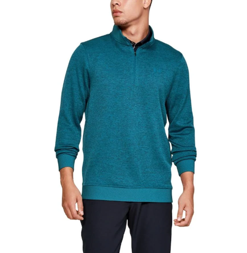 Under Armour Men's Golf Quarter-Zip Storm-Fleece Sweater - Teal Vibe