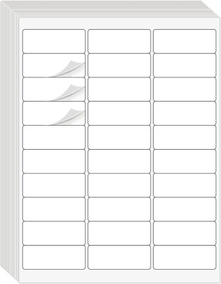 1'' x 2-5/8'' Address Labels 900Pcs Sheet /Ink Jet Printer Of Pack 30 Sheet