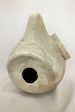 Vtg Purple Martin Gourd Style House Apartment Birdhouse White with Clean Out