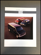 1994 Ford Aerostar And Econoline Van 20-page Vintage Sales Brochure Catalog