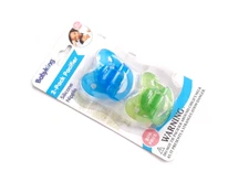 1 PACK 2 PACIFIERS BABY KING BLUE GREEN SILICONE BINKY 0+MONTHS BPA FREE