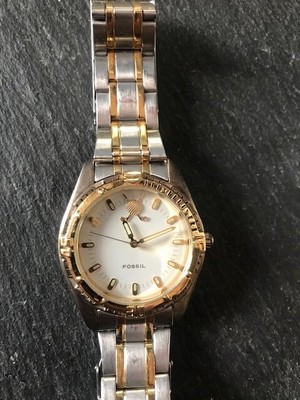 Vintage Mens Fossil Watch - Golf Clubs 