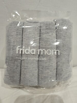 Frida Mom Womens Gray Regular High Waist Briefs 4 Pack Disposable