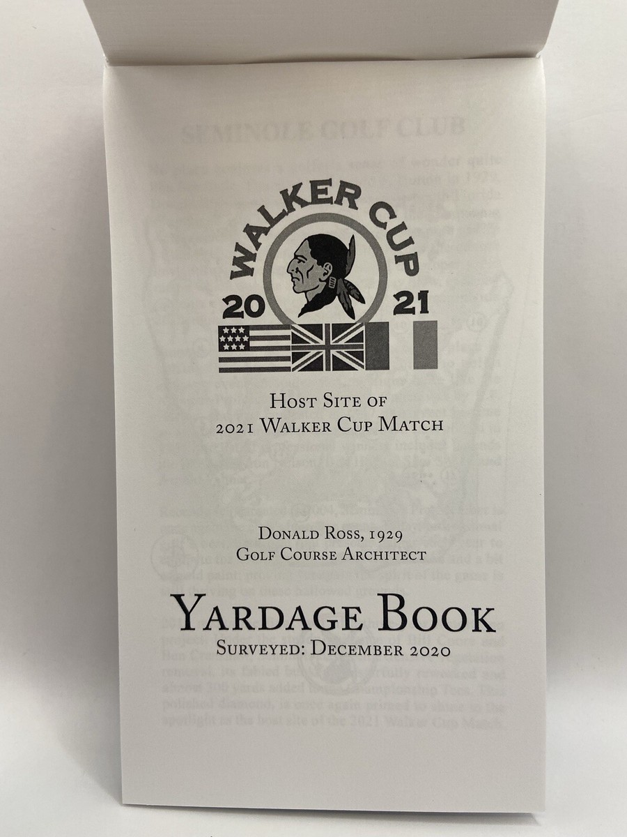 SEMINOLE GOLF CLUB Members Yardage Guide Book Course TOP 100 NEW & Unsed