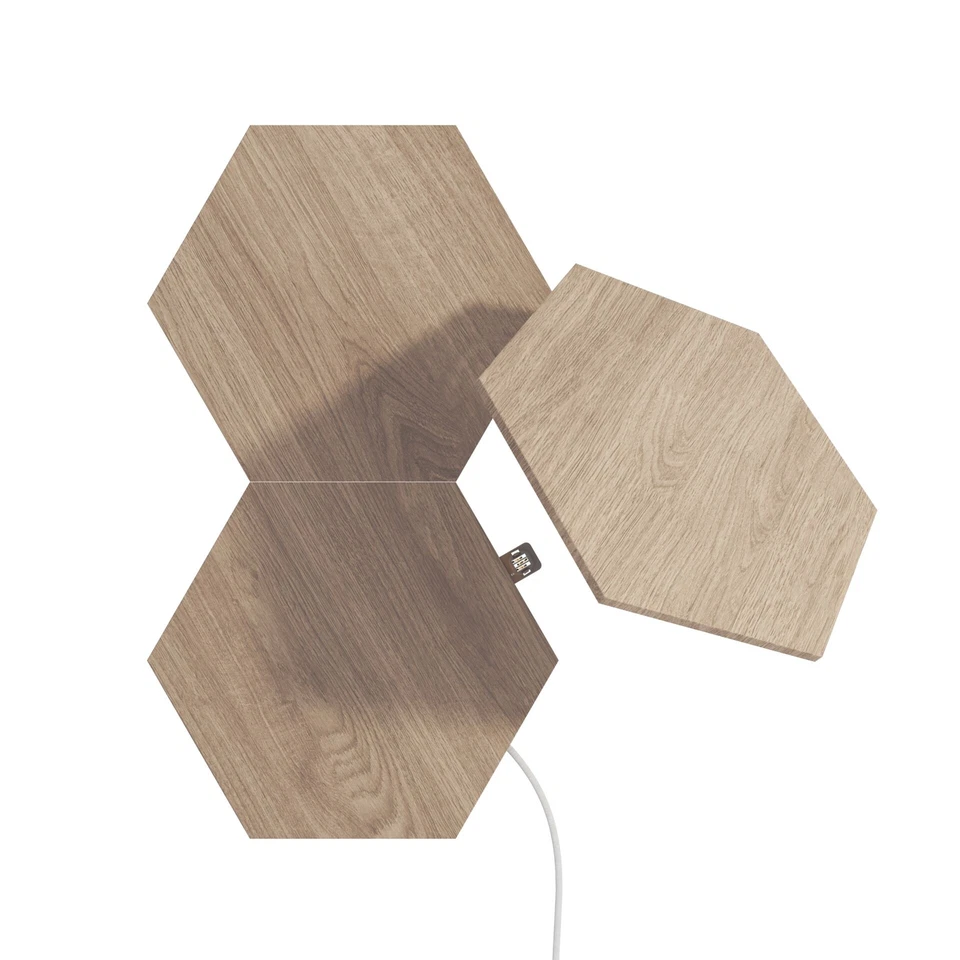 Nanoleaf Elements Hexagon Wood Look Starterkit + Erweiterungskit - Bild 4 von 4