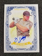Zayed Salinas 2021 ONYX VINTAGE ROOKIE RC AUTO #VAZS SAN DIEGO PADRES!