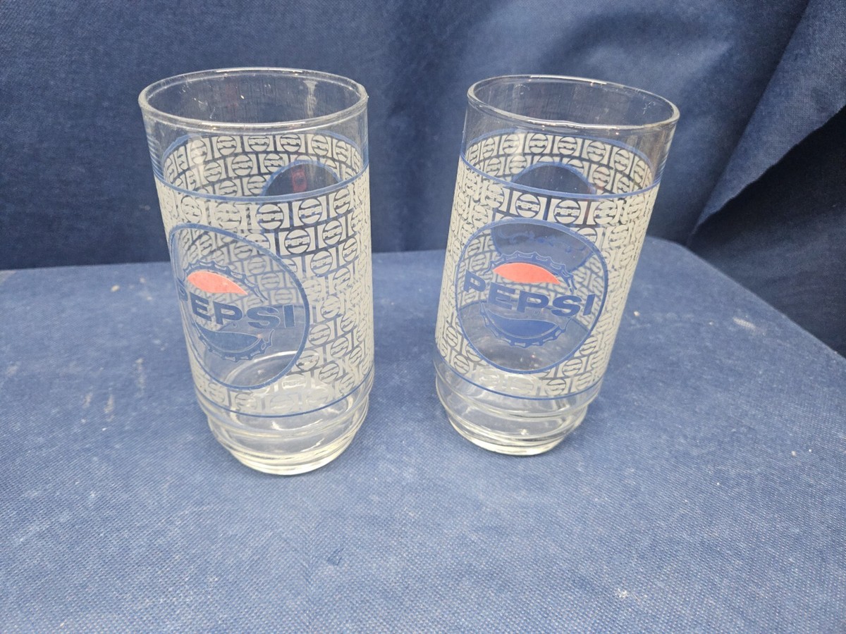 Vintage 1962 Collector's Pepsi Drinking Glasses Set Of 2 | eBay