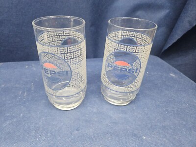 Vintage 1962 Collector's Pepsi Drinking Glasses Set Of 2 | eBay