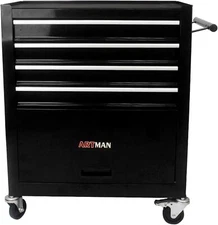 4-Drawer Rolling Tool Cart,Metal Tool Storage Organizer Cabinet Tool Chest