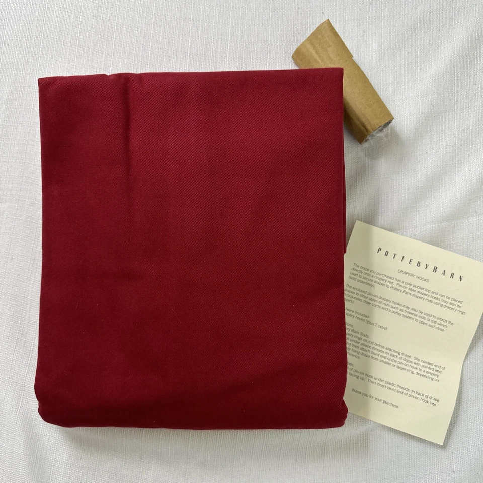 Pottery Barn Brushed Twill Curtain Panel 50"x84" Drape 1 Panel Lined - Image 2 of 4