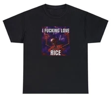 I Love Rice Funny Sarcastic Skeleton Meme Oddly Specific Humor Tee