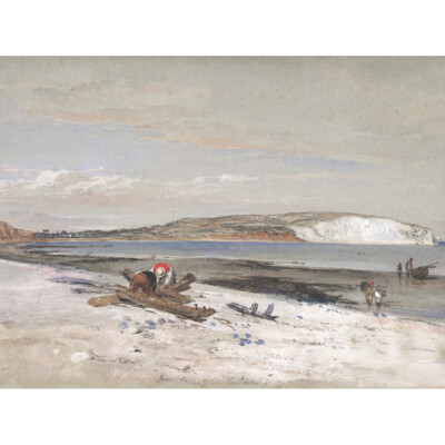 Dyce Culver Cliff Isle Of Wight Gemälde Leinwand Wandbild Kunstdruck Poster