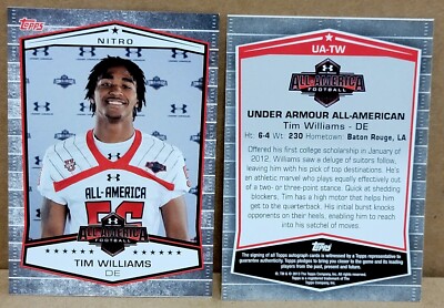 2013 Tim Williams Topps Under Armour All American RC Card Alabama RARE