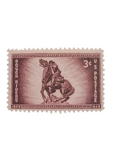 US. Scott #973 1948 Rough Riders 3 Cent Stamp - Vintage US Postage - See Pics