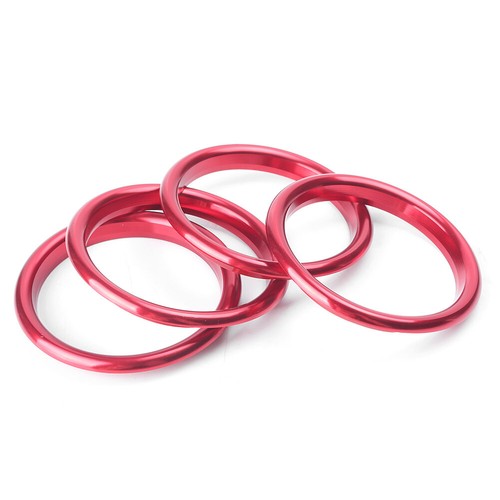 4pc Interior Red Air Vent Cover Outlet Ring Fit Audi A3 8V 2012 203 2014-19 Red - Picture 4 of 10