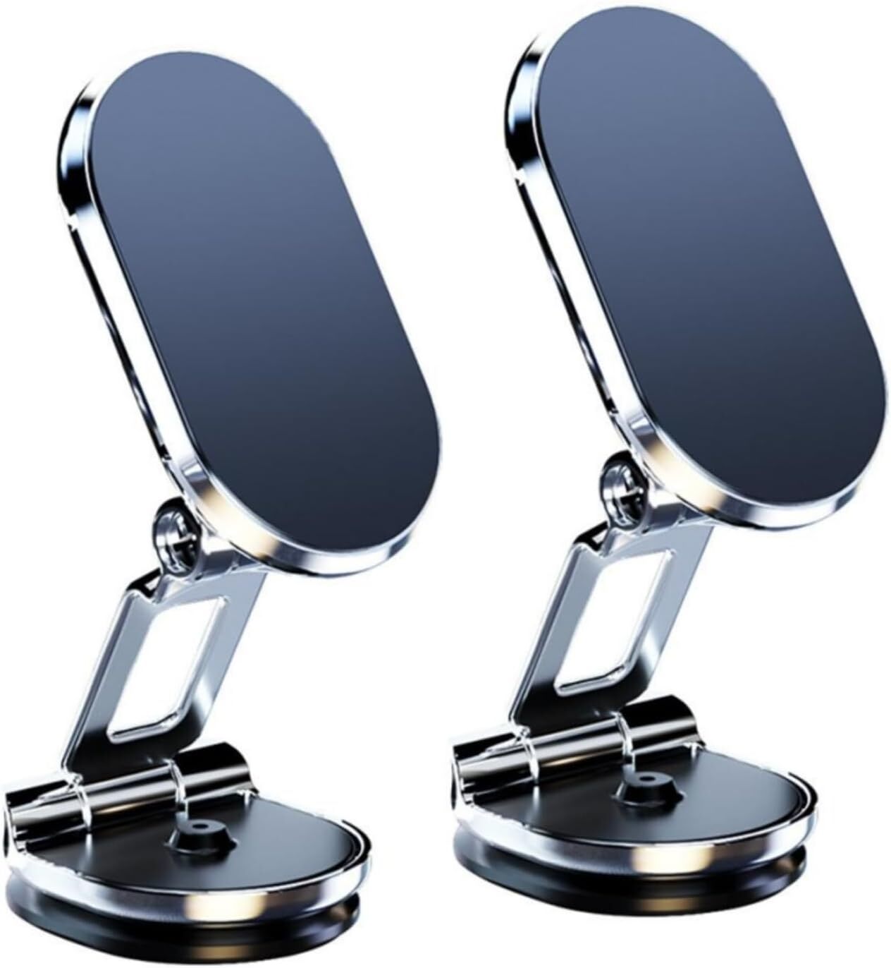 2 Pack Magnetic Phone Holder for Car Alloy Folding Magnetic Car Phone Holder