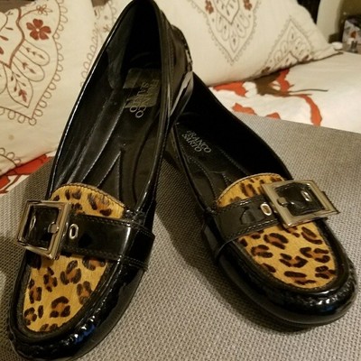 franco sarto leopard loafers